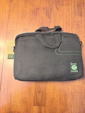 Dime Bags Side Hustler 15" Black Padded Laptop Shoulder Bag